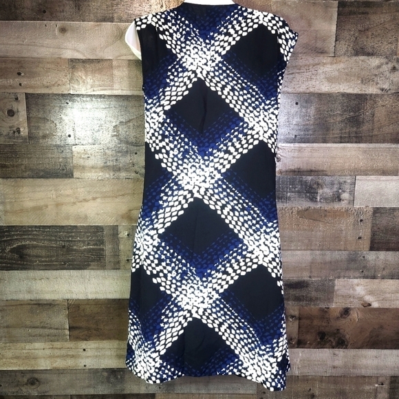 Worthington Multicolor Dress Sleeveless Cowl Neck Sz 4 - Picture 4 of 7